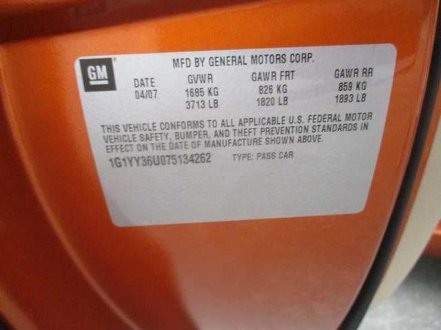 2007 Chevrolet Corvette Convertible 3LT