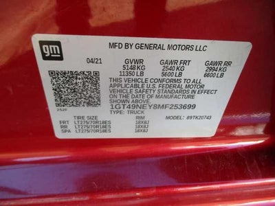 2021 GMC Sierra 2500 HD SLT Crew Cab 2WD