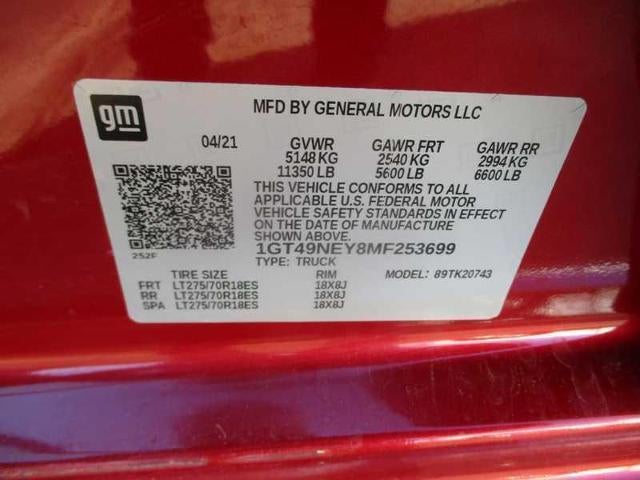 2021 GMC Sierra 2500 HD SLT Crew Cab 2WD