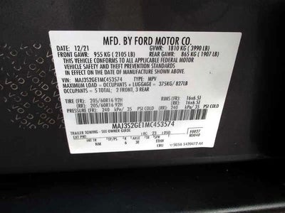 2021 Ford EcoSport SE