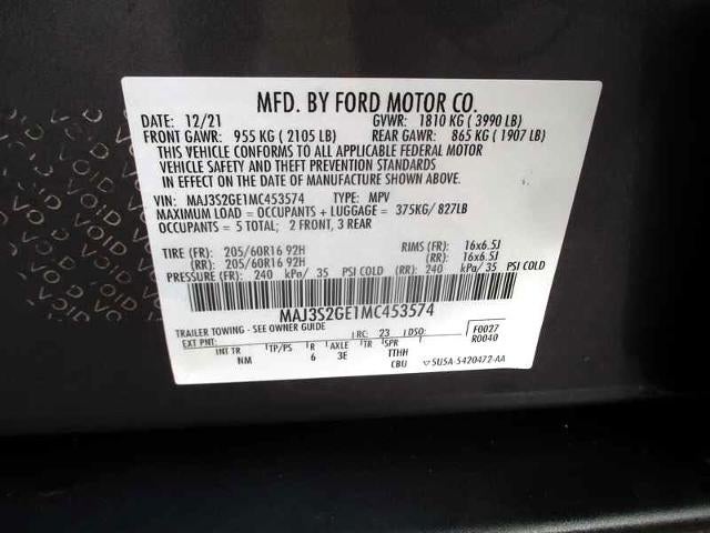 2021 Ford EcoSport SE