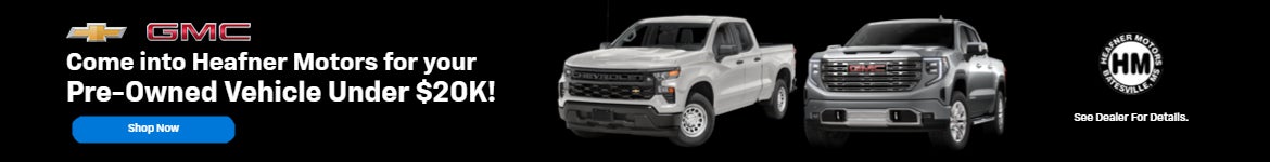 Pre-owned vehicles under 20k